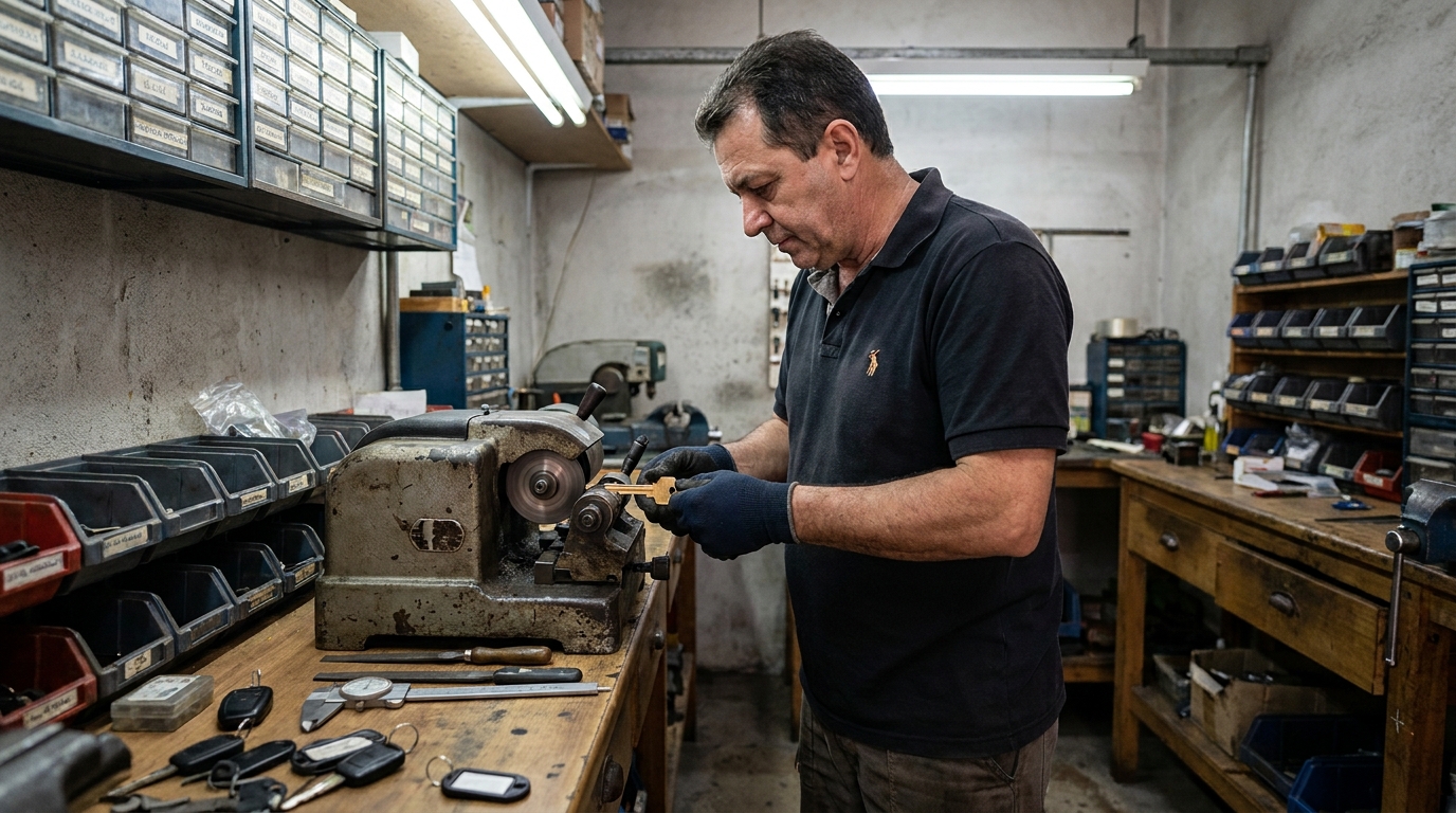 Chave com Transponder no Ahú, Curitiba‑PR
