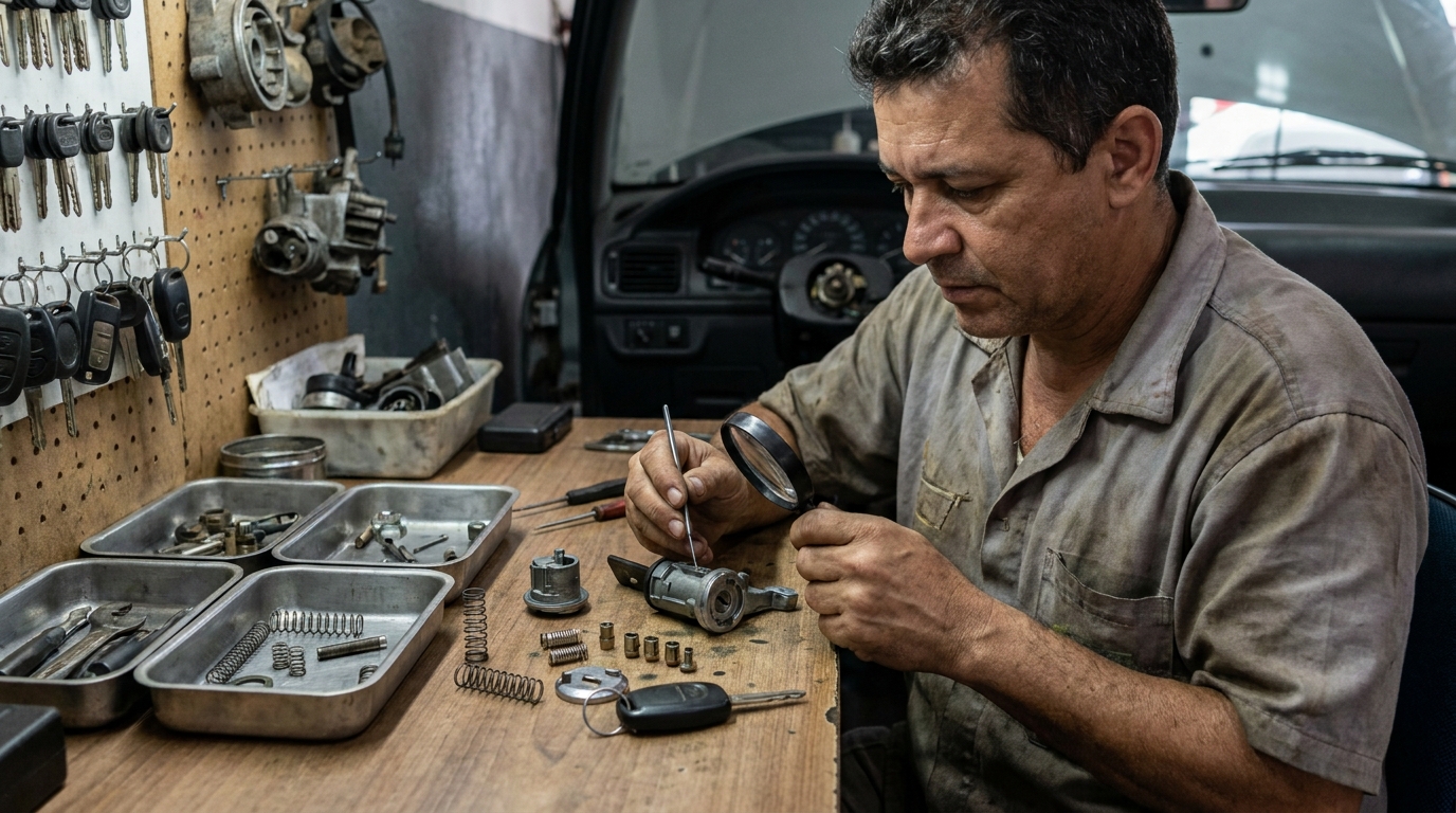 Reparo de Fechadura Automotiva na Augusta, Curitiba‑PR